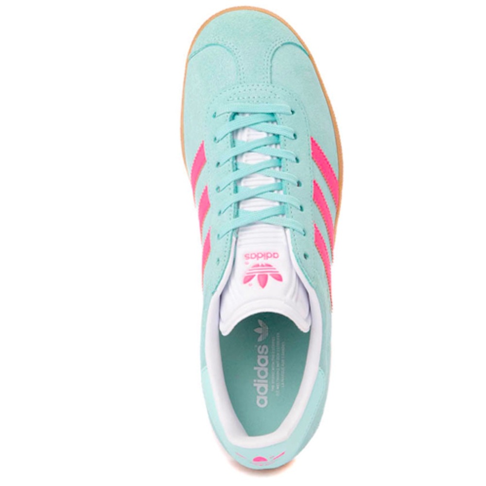 adidas Gazelle Sneakers in Mint and Pink - Picture 4 of 5